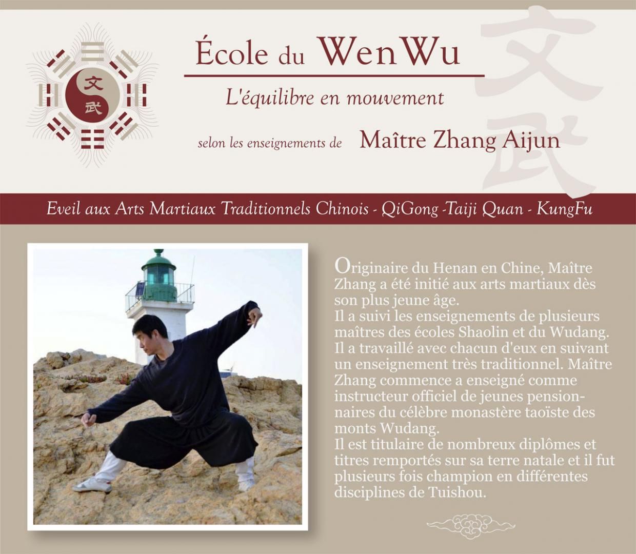Rentrée de Maître Zhang, Ecole du Wen Wu !