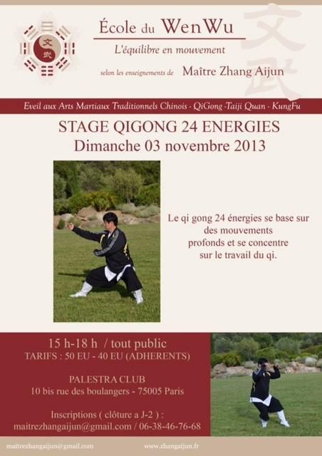 Stage Qigong 24 énergies