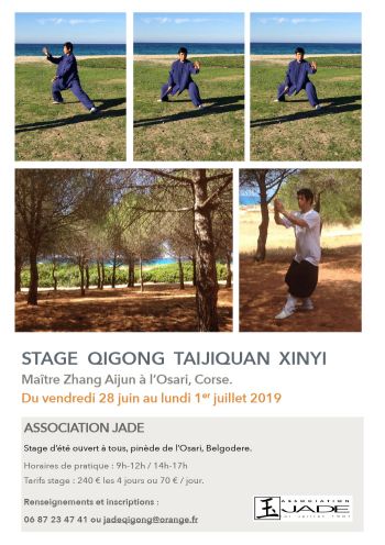 Affiche Stage Maitre Zhang - été 2019 - Corse